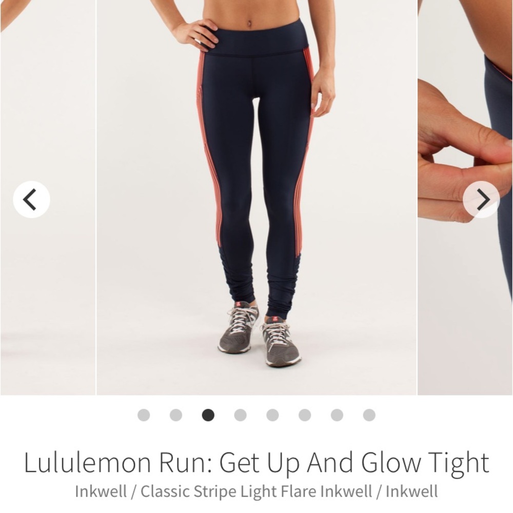 Lululemon get up and glow tight - size 6